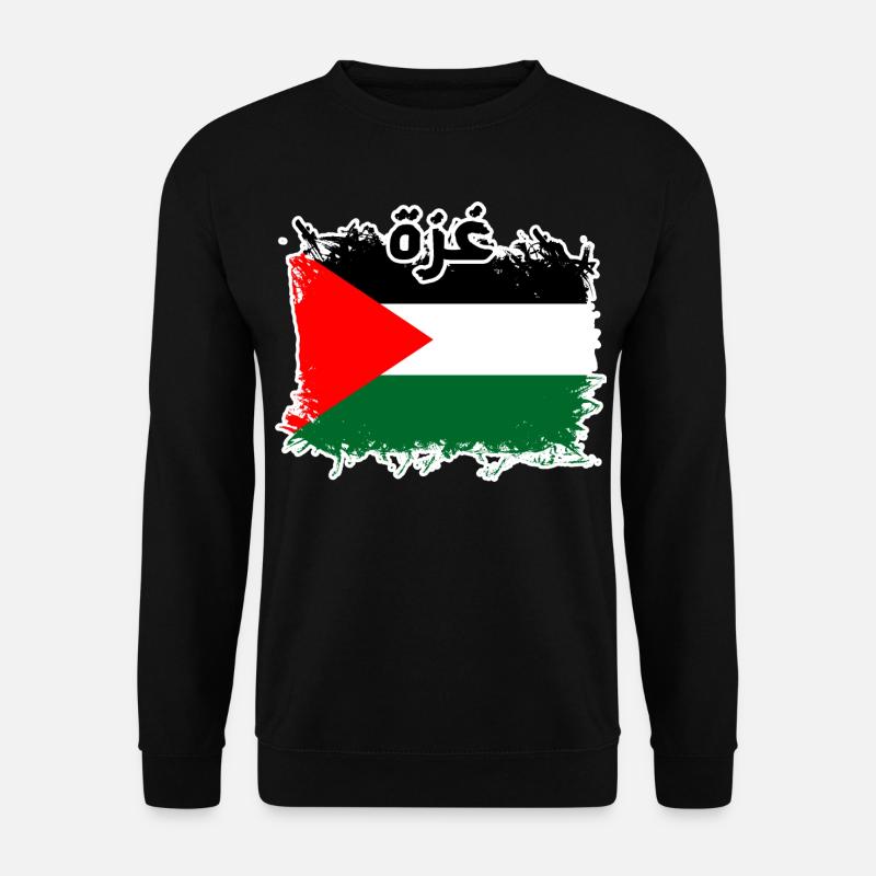 Gaza غزة - Unisex Pullover - Schwarz