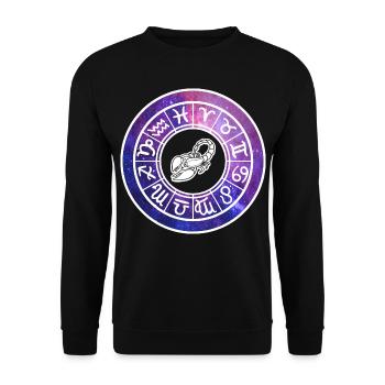 Scorpio Zodiac Sign Zodiac Sign Horoscope - Unisex Sweatshirt - black - Front - Alina (178cm) & Michal (187cm)