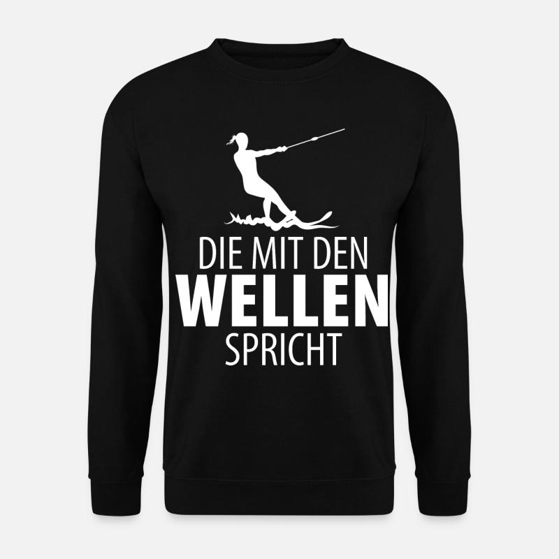 Wasserskier Wasserski Wasserskifahrer Damen Mutter - Unisex Pullover - Schwarz