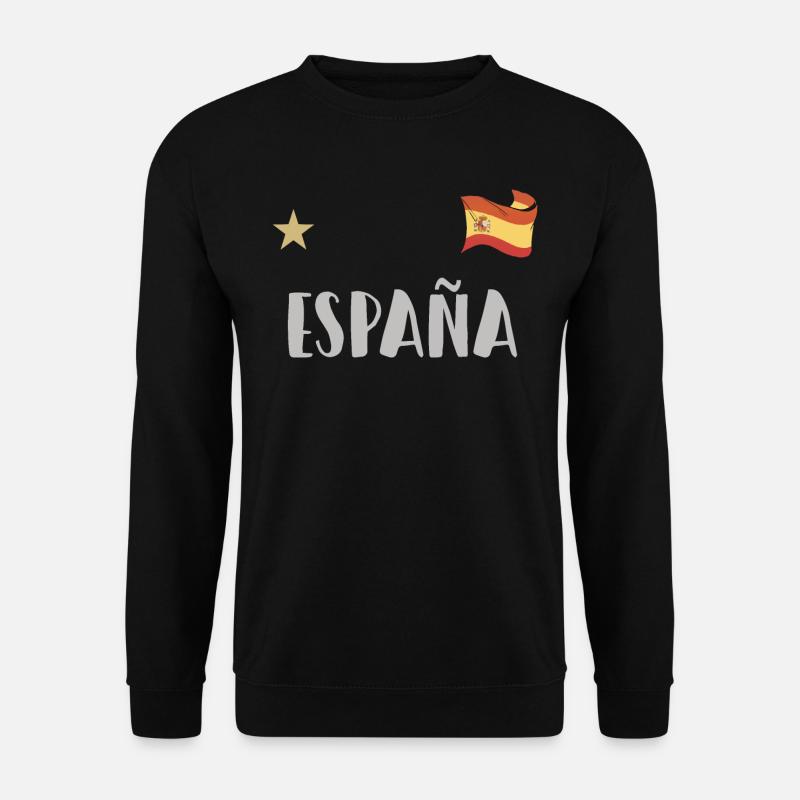 Spanien Fußball Trikot Spanische Flagge - Unisex Pullover - Schwarz