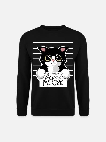 Fiese Mieze - Die böse Katze - Unisex Pullover - Schwarz