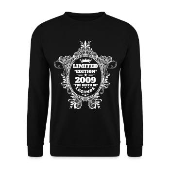 2009 - Unisex Sweatshirt - black - Front - Alina (178cm) & Michal (187cm)