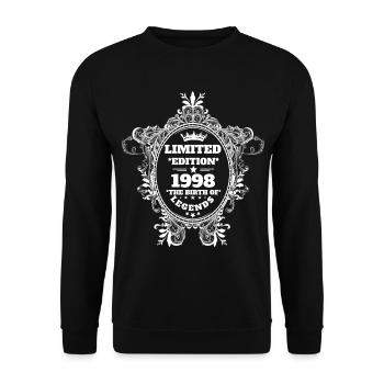 1998 - Unisex Sweatshirt - black - Front - Alina (178cm) & Michal (187cm)