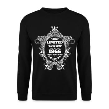 1966 - Unisex Sweatshirt - black - Front - Alina (178cm) & Michal (187cm)