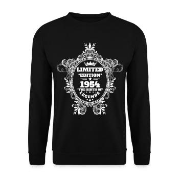 1954 - Unisex Sweatshirt - black - Front - Alina (178cm) & Michal (187cm)