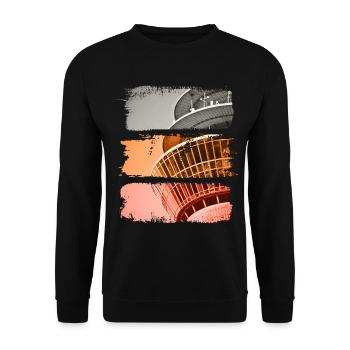 Dusseldorf Vintage Retro Allemagne City Skyline - Sweat-shirt Unisexe - noir - Devant - Alina (178cm) & Michal (187cm)