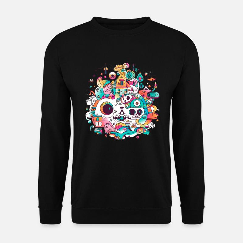 Trippy design - Unisex Sweatshirt - black