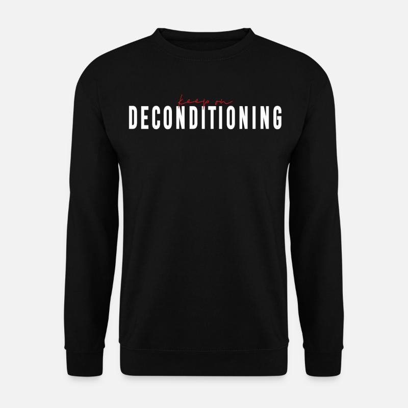 keep on DECONDITIONING - Human Design - Unisex Pullover - Schwarz