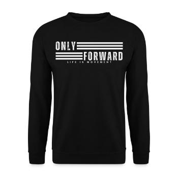 ONLY FORWARD - Unisex Sweatshirt - black - Front - Alina (178cm) & Michal (187cm)