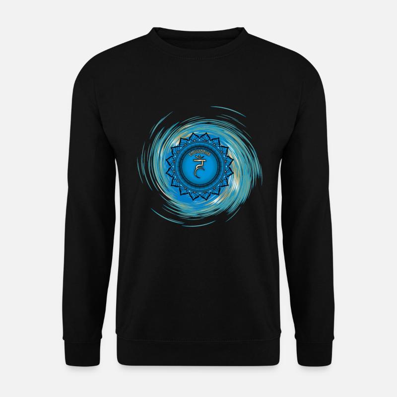 Vishuddha Fifth Chakra - Unisex Sweatshirt - black