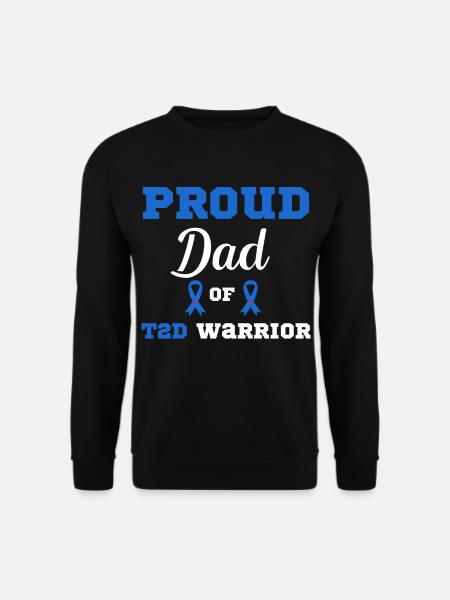 Diabetes Dad Warrior Diabetiker T2D - Unisex Pullover - Schwarz