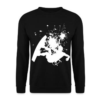 Kitesurfer Femmes Kitesurf Kitesurf Kitesurf Kitesurf - Sweat-shirt Unisexe - noir - Devant - Alina (178cm) & Michal (187cm)