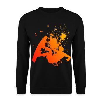 Kitesurfing Men Kitesurf Women Kite Kiting - Unisex Sweatshirt - black - Front - Alina (178cm) & Michal (187cm)