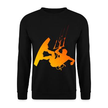 Women's Men's Kitesurfing Kitesurfing Kitesurfing Kitesurfing - Unisex Sweatshirt - black - Front - Alina (178cm) & Michal (187cm)