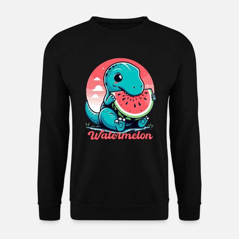 Mignon T-Rex Watermelon Cadeau d’été - Sweat-shirt Unisexe - noir