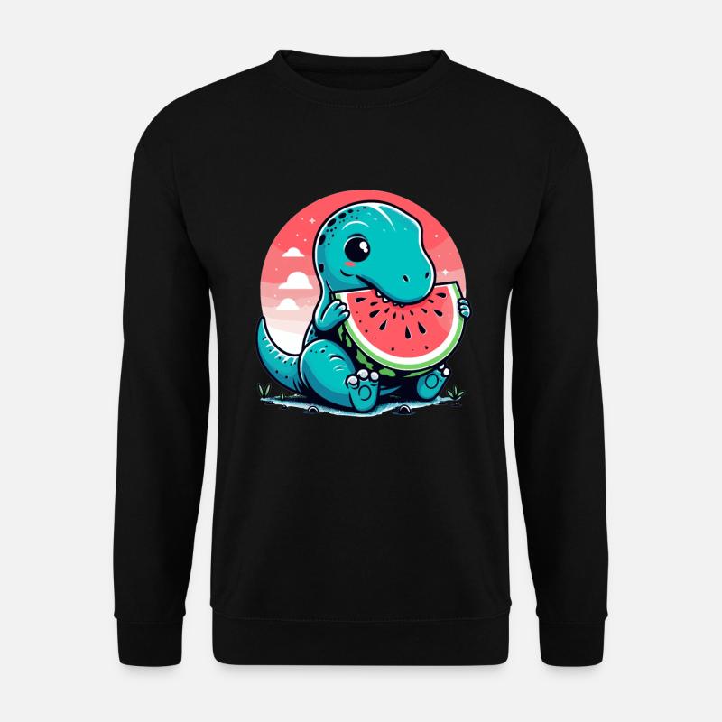 Mignon T-Rex Watermelon Cadeau d’été - Sweat-shirt Unisexe - noir