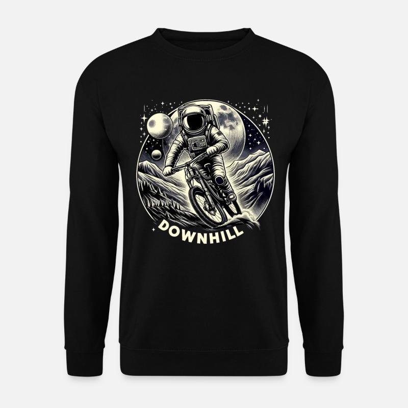 Astronaut Downhill Design - Unisex Sweatshirt - black