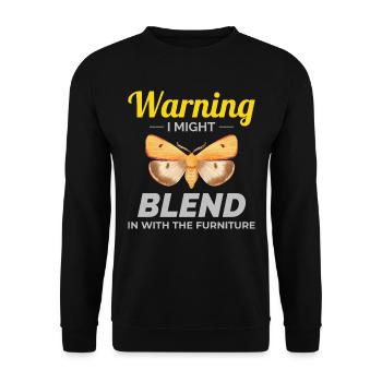 Papillon de nuit Animal Insect Collectionneur Entomologie - Sweat-shirt Unisexe - noir - Devant - Alina (178cm) & Michal (187cm)