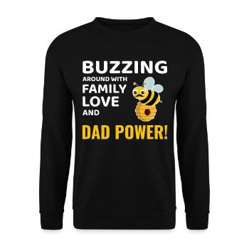 Honeybee Dad Beekeeper Apiculture Insect Collector - Sweat-shirt Unisexe - noir - Devant - Alina (178cm) & Michal (187cm)