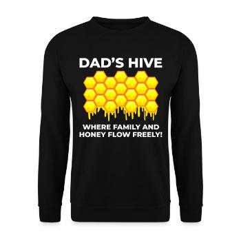 Honeybee Dad Beekeeper Apiculture Insect Collector - Sweat-shirt Unisexe - noir - Devant - Alina (178cm) & Michal (187cm)
