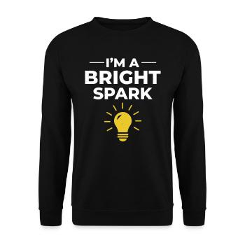 Electrician Humor Electrical Technician Engineer - Unisex Sweatshirt - black - Front - Alina (178cm) & Michal (187cm)