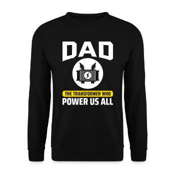 Elektriker Vater - Unisex Pullover - Schwarz - Vorne - Alina (178cm) & Michal (187cm)