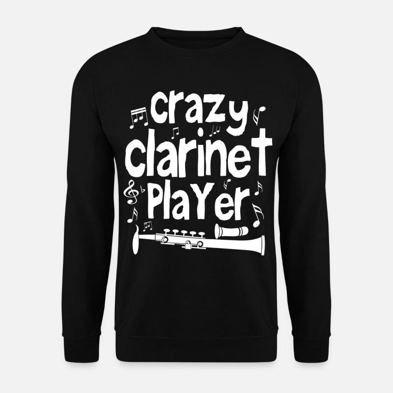 Crazy clarinet player - Sweat-shirt Unisexe - noir