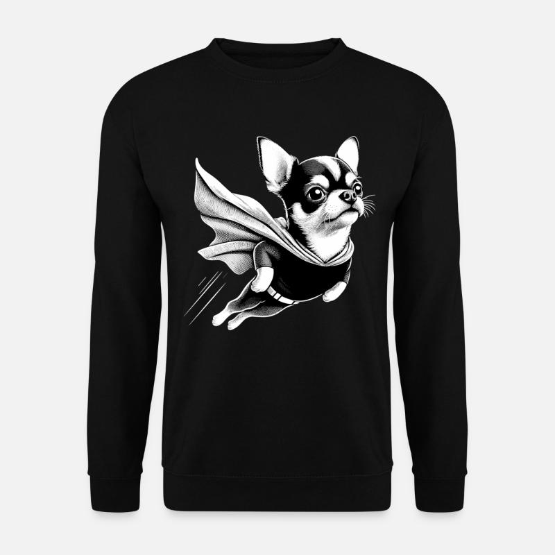 Super Hund Chihuahua Chi Chis Geschenk - Unisex Pullover - Schwarz