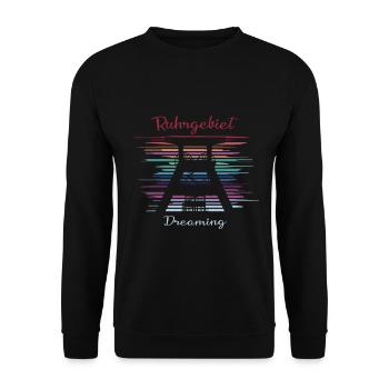 Ruhrgebiet Dreaming - Unisex Pullover - Schwarz - Vorne - Alina (178cm) & Michal (187cm)