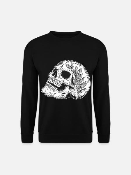 Schädel Skull Horror Skelett Halloween Metall - Unisex Pullover - Schwarz