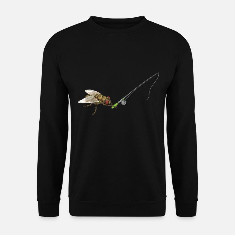 Cadeau drôle pêche pêche à la mouche pêche - Sweat-shirt Unisexe - noir