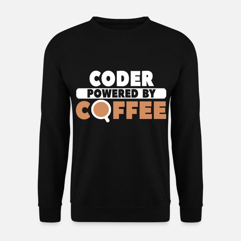 Café codeur - Sweat-shirt Unisexe - noir