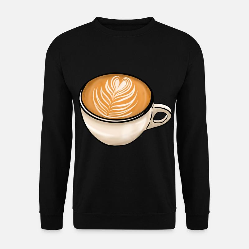 Coffee Cappuccino Fern - Unisex Sweatshirt - black
