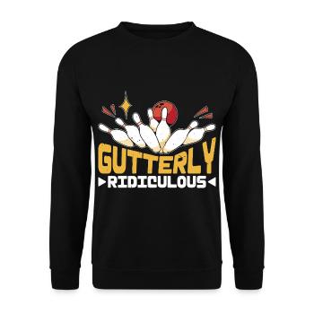 Gutterly Ridiculous 7 - Unisex Pullover - Schwarz - Vorne - Alina (178cm) & Michal (187cm)