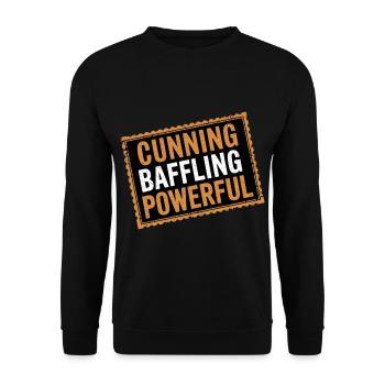 Cunning Baffling Powerful 13 - Unisex Pullover - Schwarz - Vorne - Alina (178cm) & Michal (187cm)