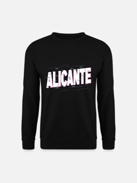 Alicante Espagne City Font Maison de Vacances Amour - Sweat-shirt Unisexe - noir