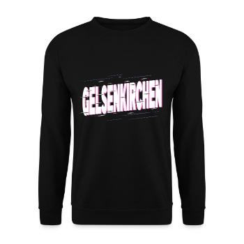 Gelsenkirchen Germany Stadt Schrift Heimat - Unisex Sweatshirt - black - Front - Alina (178cm) & Michal (187cm)
