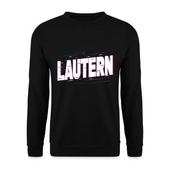 Kaiserslautern Lautern Deutschland Stadt Schrift - Unisex Pullover - Schwarz - Vorne - Alina (178cm) & Michal (187cm)