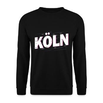Cologne Germany City Font Home Love - Unisex Sweatshirt - black - Front - Alina (178cm) & Michal (187cm)