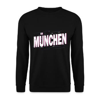 Munich Germany City Font Home Love - Unisex Sweatshirt - black - Front - Alina (178cm) & Michal (187cm)
