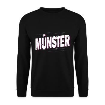 Münster Allemagne City Font Home Love - Sweat-shirt Unisexe - noir - Devant - Alina (178cm) & Michal (187cm)