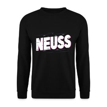 Neuss Allemagne Ville Police Accueil Amour - Sweat-shirt Unisexe - noir - Devant - Alina (178cm) & Michal (187cm)