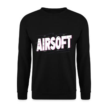 Airsoft Softair Arme Sport Hobby Player Team - Sweat-shirt Unisexe - noir - Devant - Alina (178cm) & Michal (187cm)