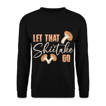 Mushroom pickers and mushroom friends - Unisex Sweatshirt - black - Front - Alina (178cm) & Michal (187cm)
