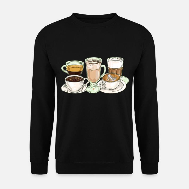Kaffee Kaffeeliebhaber Kaffeetasse Barista Vintage - Unisex Pullover - Schwarz