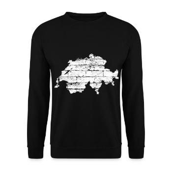 Schweiz - Unisex Pullover - Schwarz - Vorne - Alina (178cm) & Michal (187cm)