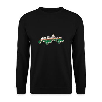 Augsburg Retro Vintage - Unisex Sweatshirt - black - Front - Alina (178cm) & Michal (187cm)