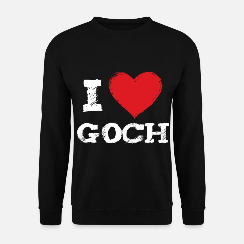 Ich liebe meine Stadt Goch - Unisex Pullover - Schwarz