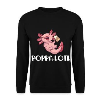 Father's Day gift for dad for Men's Day - Unisex Sweatshirt - black - Front - Alina (178cm) & Michal (187cm)