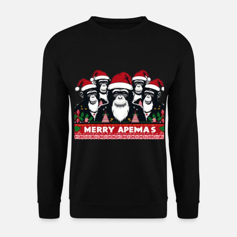 Merry Apemas - Unisex Pullover - Schwarz